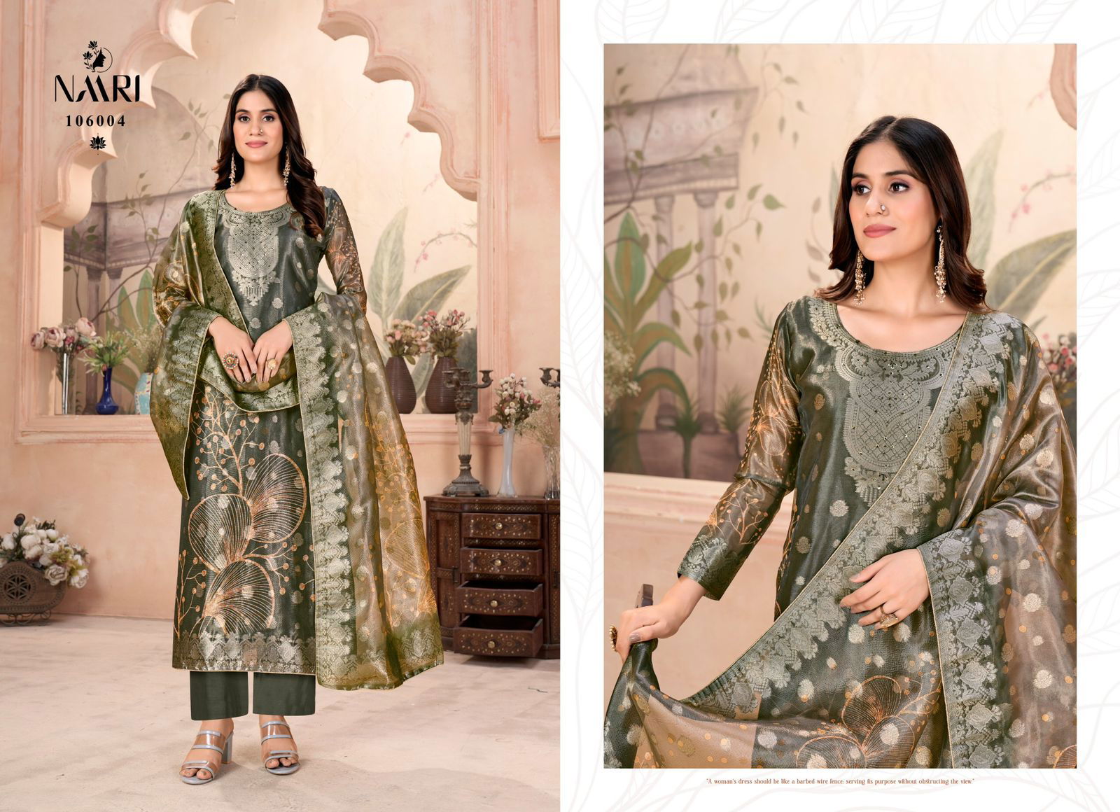 Ibaas By Naari Simmer Jacquard Designer Salwar Kameez Wholesale Price In Surat
